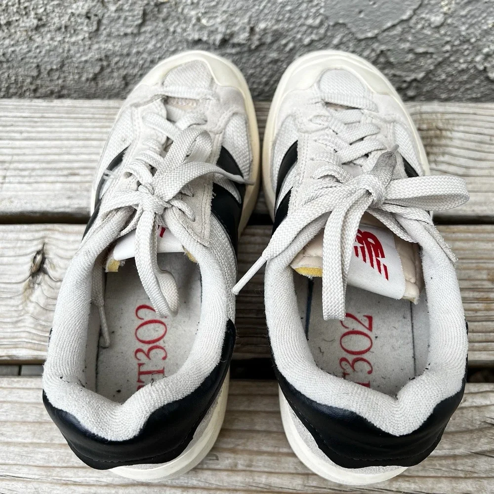 New Balance Shoes Women Size 6.5 Men Size 5 CT302 White (Beige) Suede Platform